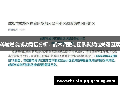 蓉城逆袭成功背后分析：战术调整与团队默契成关键因素