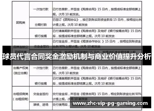 球员代言合同奖金激励机制与商业价值提升分析