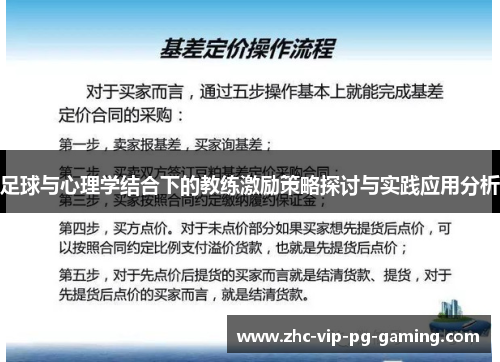 足球与心理学结合下的教练激励策略探讨与实践应用分析